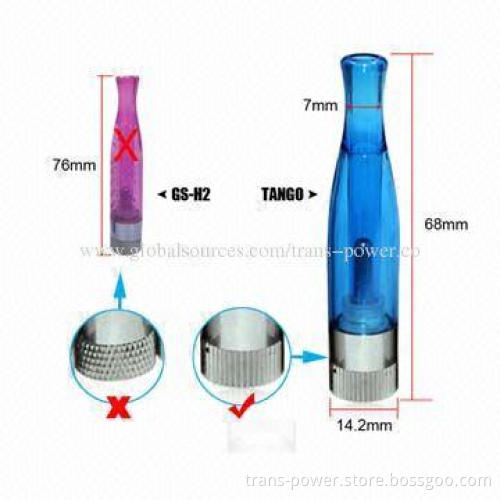 New Product Electronic Cigarette Tango Blister Starter Kit with Bottom Coil, 1.6mL Atomizer Capacity